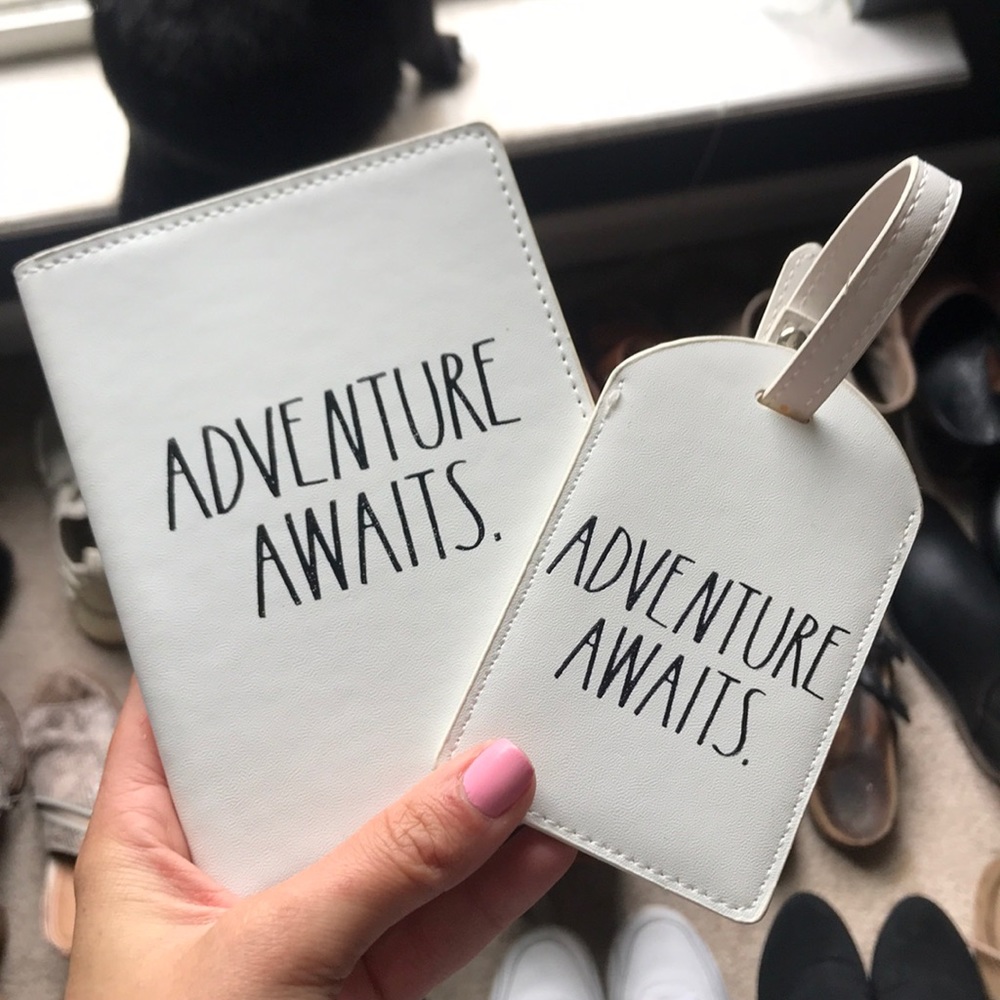 Rae Dunn Passport Cover and Luggage Tag